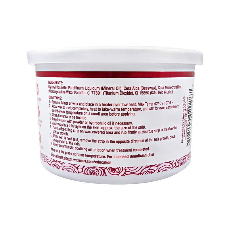 Wax Necessities Waxness Creamy Soft Wax Rose 14 Ounces - Image 2